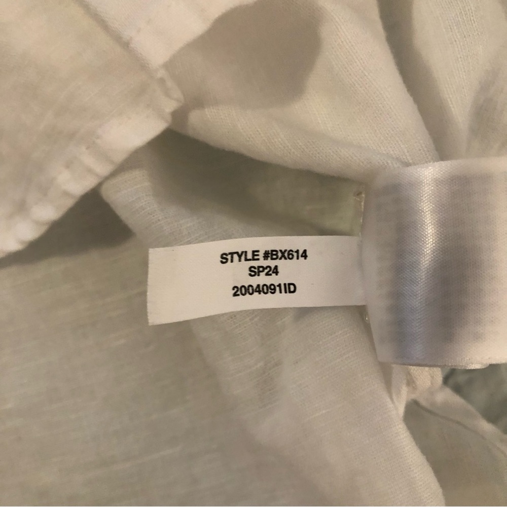 J Crew  white relaxed fit beach shirt dress. Size medium. - Picture 8 of 11